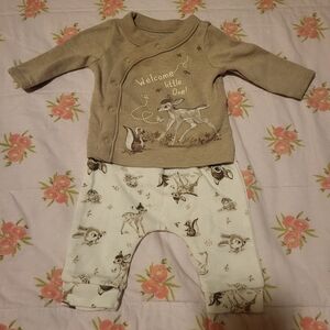 💜SOLD💜Disney baby Bambi 2 piece newborn